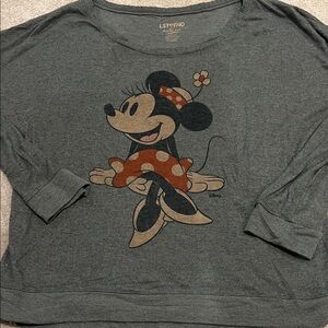 American Eagle Outfitters Gray Minnie Mouse Sweatshirt